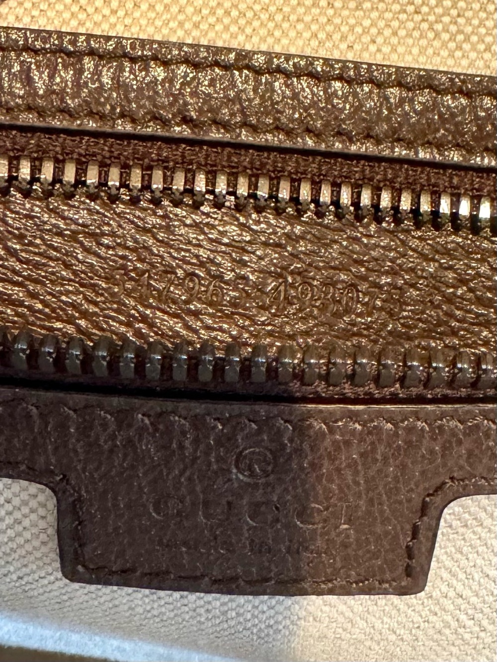 Gucci GG Supreme Ophidia Small Backpack Beige/Brown with Iconic Green & Red Web - Picture 15 of 16